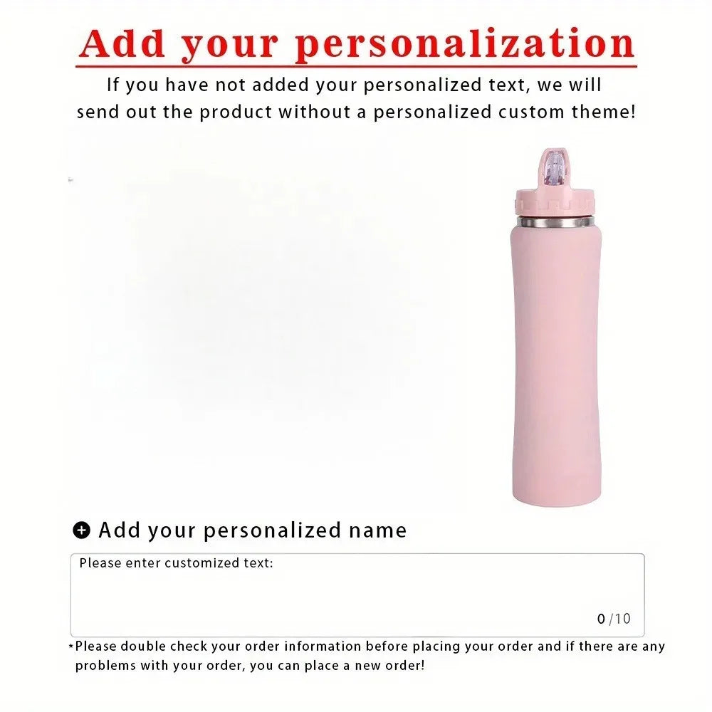 Customize Insulated Stainless Steel Water Bottle with Straw - Ideal for Outdoor Leakproof & BPA-Free