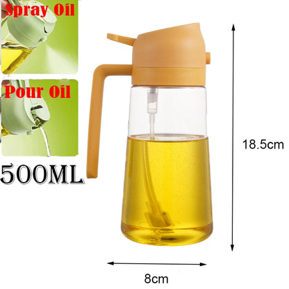 Plastic Spray Oil Sprayer 2in1 Bottle Oil Dispenser Rehmiar