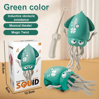 Dancing Octopus Electronic Toy, Musical Crawling Pet with Automatic Obstacle Avoidance for Children Rehmiar