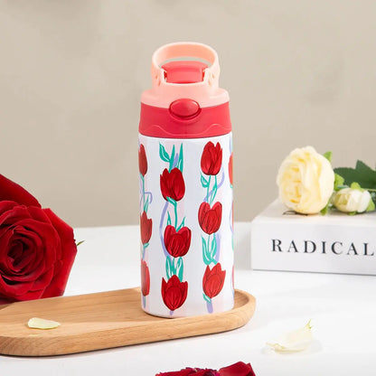 350ml Cartoon Insulated Stainless Steel Thermos Cup – Kids Cartoon Print Vacuum Flask - Rehmiar