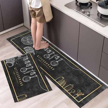 Soft Washable Kitchen Floor Mat – Anti Slip Carpet for Bedroom, Living Room, Hallway, Bathroom & Entrance Doormat