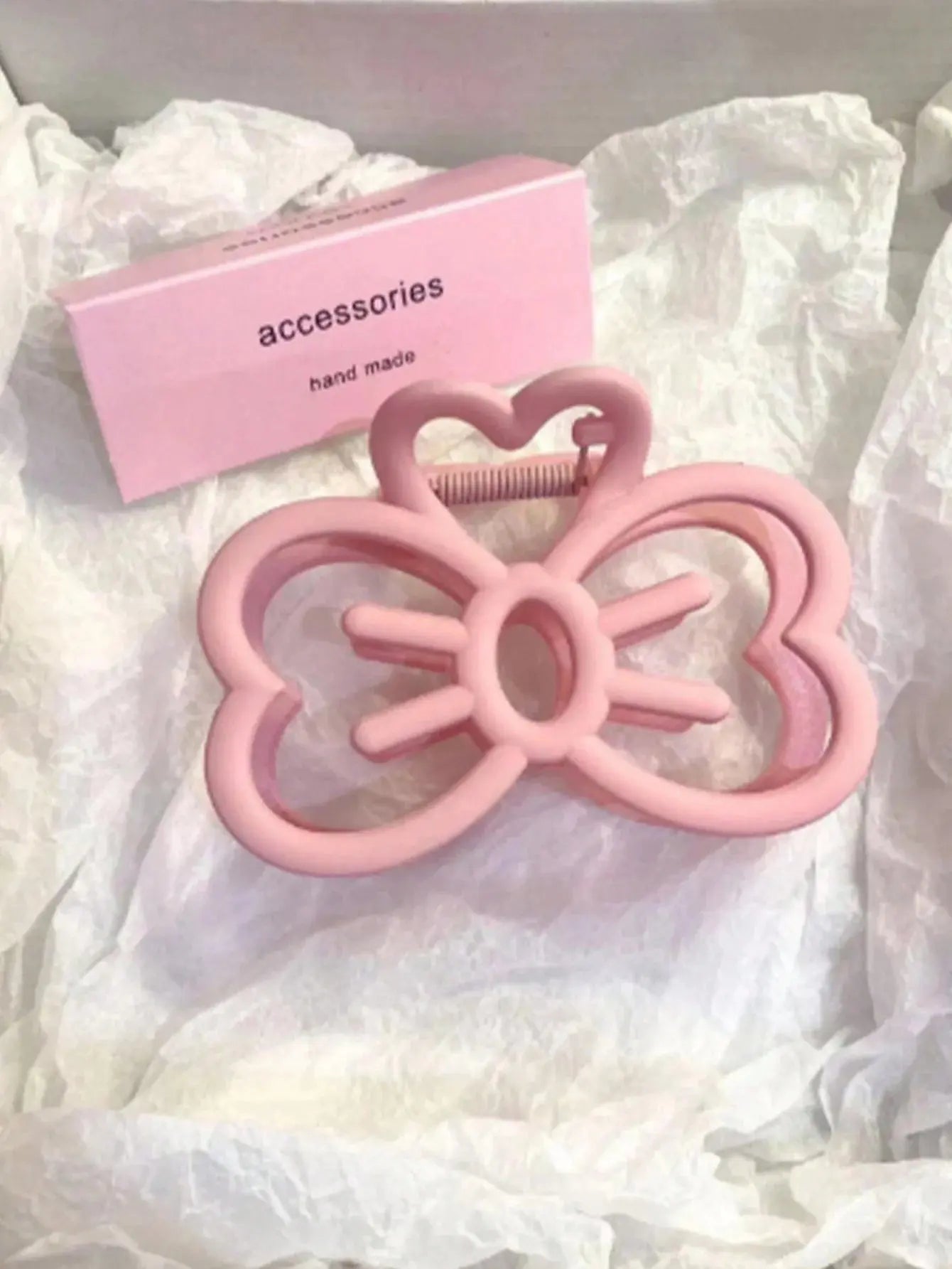 New Candy Colour Cat Bow Hair Clip Plastic Claw Clip for Girls Sweet Hair Claw Women Hair Accessories - Rehmiar