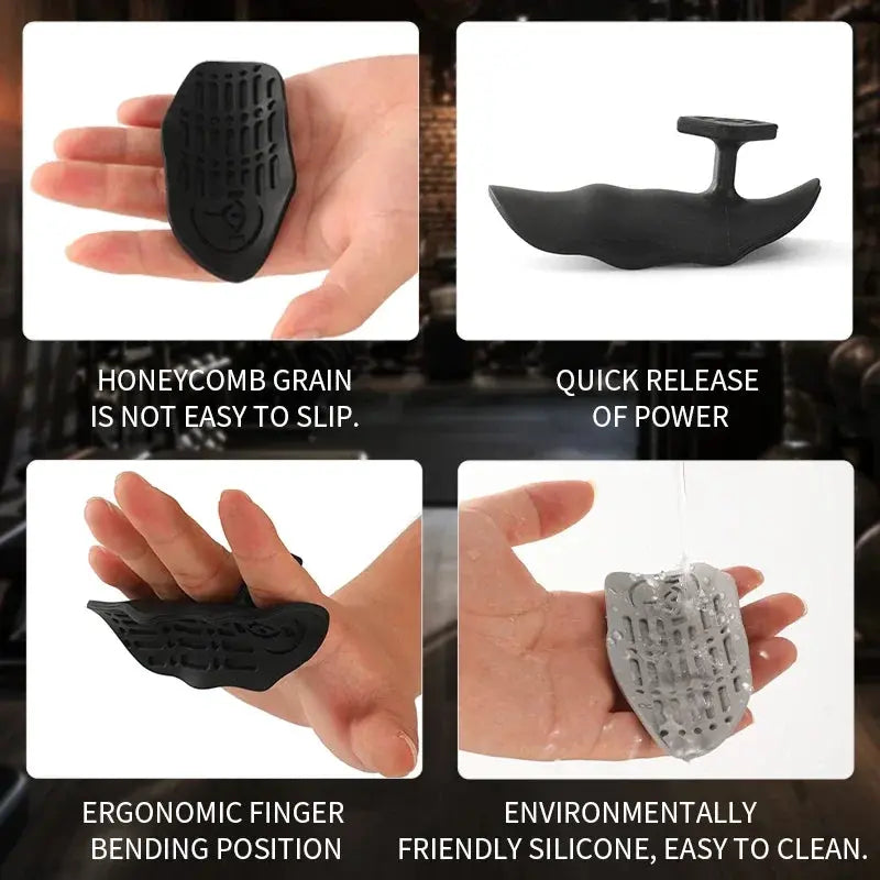 1 Pair Anti-Slip Training Gloves – Palm Protection for Weightlifting & Sports, Easy-to-Use Hand Grips - Rehmiar
