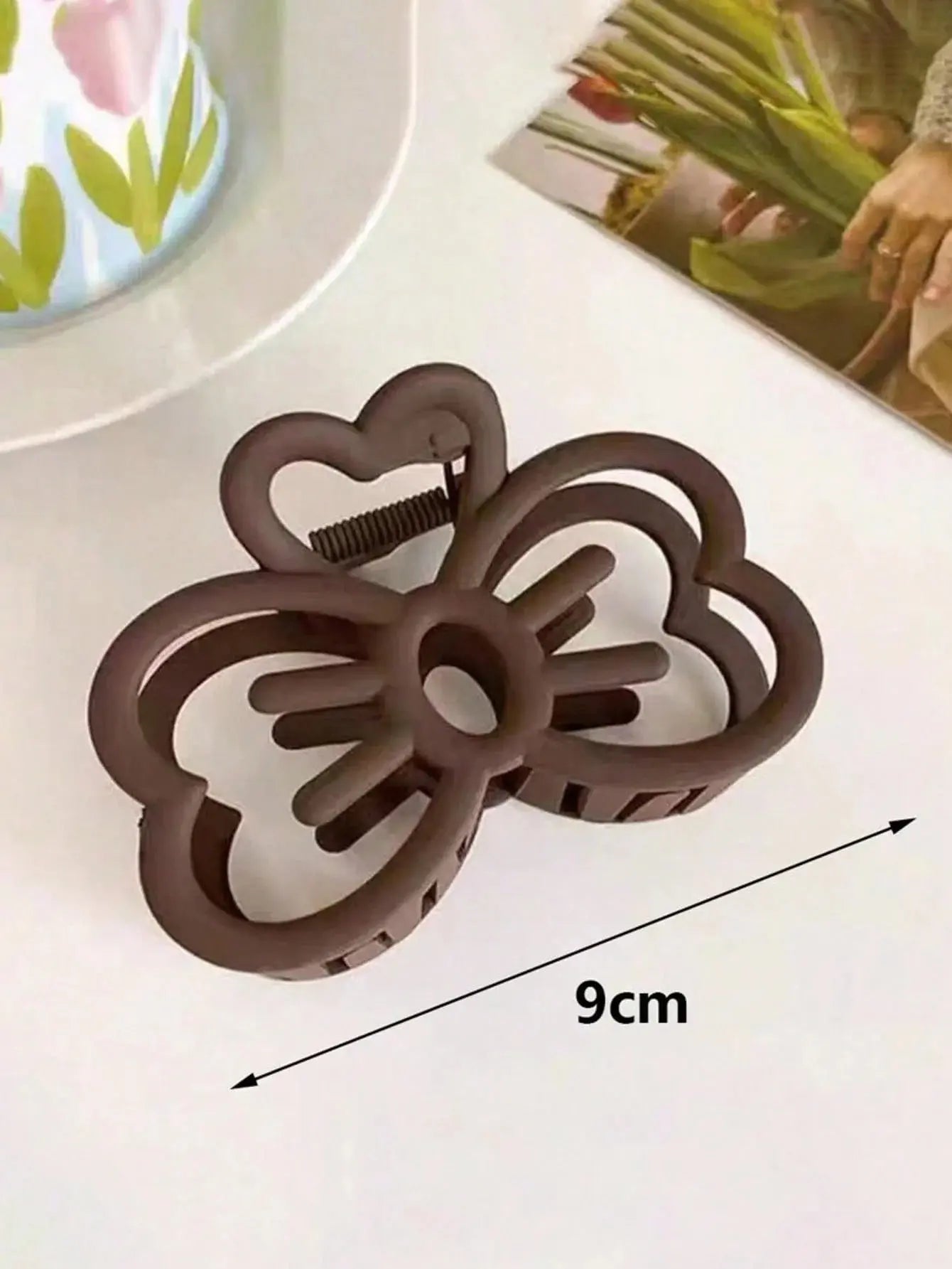 New Candy Colour Cat Bow Hair Clip Plastic Claw Clip for Girls Sweet Hair Claw Women Hair Accessories - Rehmiar