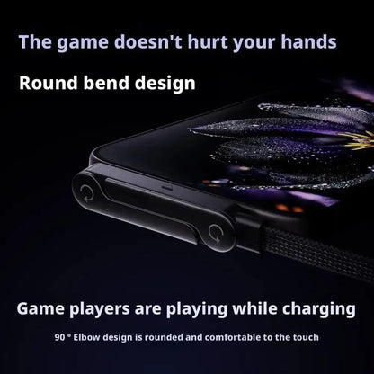 Super Fast Charging Braided Cable with Invisible Phone Stand – Type-C Built-in Holder for Gaming, Office & Travel Rehmiar