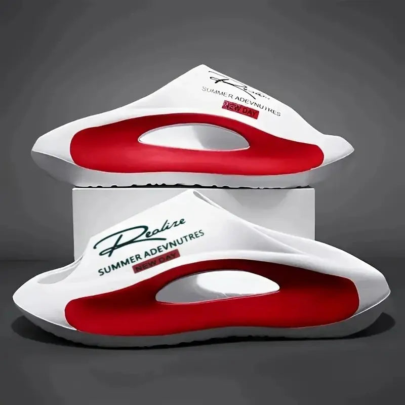 Men’s EVA Cartoon Design Slides – Lightweight Open Toe Indoor & Outdoor Comfort Sandals - Rehmiar