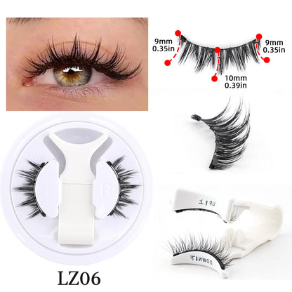 1 Pair Magnetic Eyelashes Handmade Fluffy Faux Mink Reusable Lashes - Rehmiar