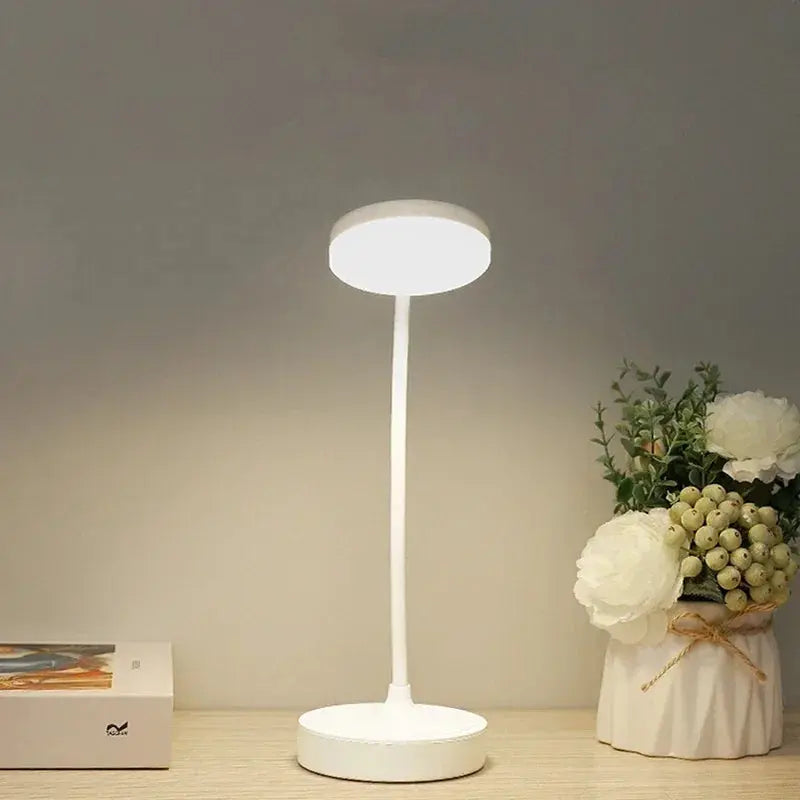 Portable LED Desk Lamp – USB Plug or Battery Powered, 3 Colours & Stepless Dimming, Eye-Protection Bedside Lamp for Bedroom - Rehmiar