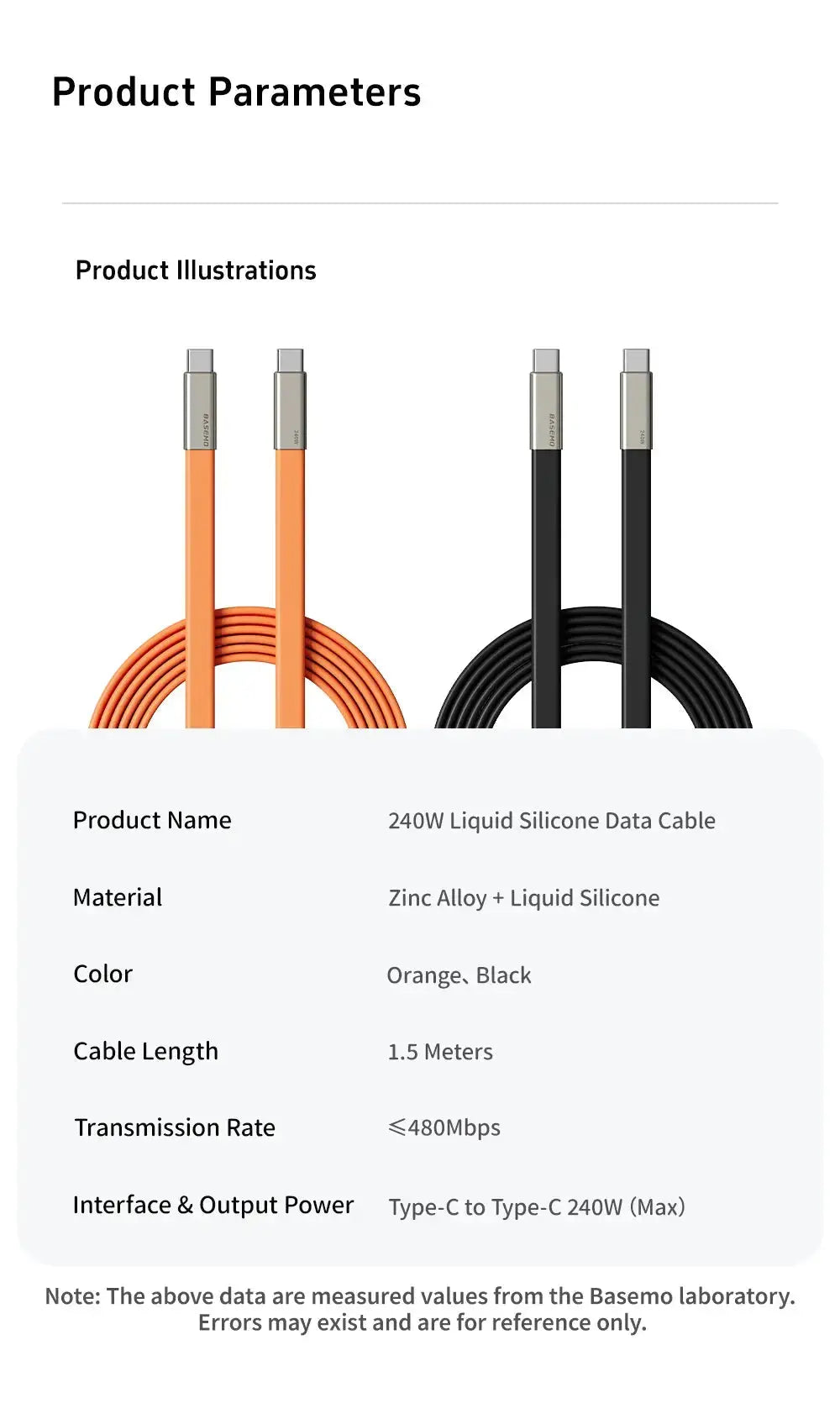 240W 2-in-1 Fast Charging Cable with Foldable Bracket – Type-C to Type-C Data Wire & Phone/Tablet Stand (Black/Orange) Rehmiar