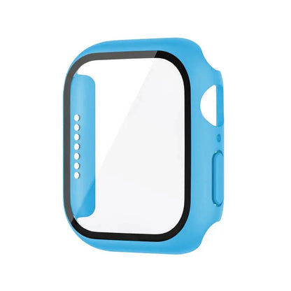 Tempered Glass Case Screen Protector for Apple Watch 38mm 40mm 41mm 42mm 44mm 45mm 46mm iWatch 10 8 7 9 6 SE 5 - Rehmiar