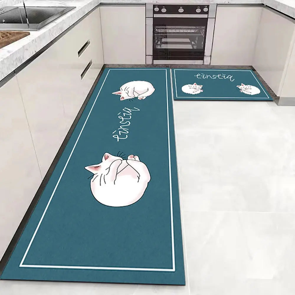 Soft Washable Kitchen Floor Mat – Anti Slip Carpet for Bedroom, Living Room, Hallway, Bathroom & Entrance Doormat