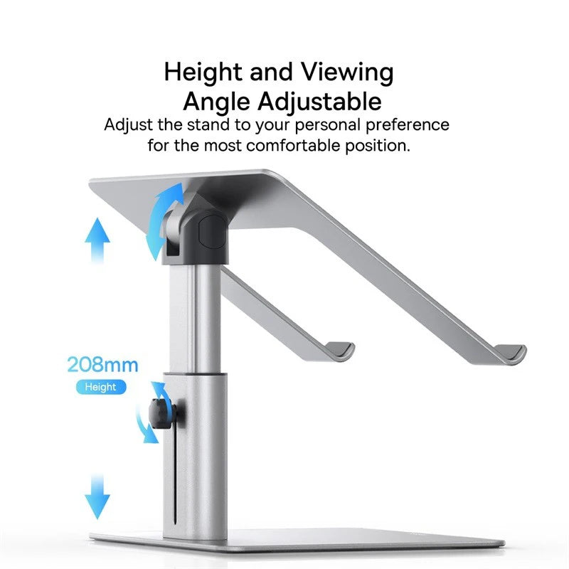 Baseus Laptop Stand for MacBook Air Pro Foldable Aluminium Vertical Notebook Stand Scalable Adjustable Support Tablet Kickstand