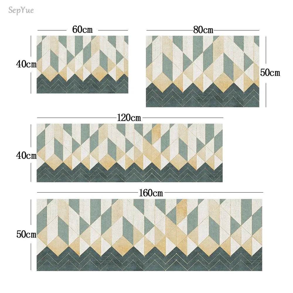 Soft Washable Kitchen Floor Mat – Anti Slip Carpet for Bedroom, Living Room, Hallway, Bathroom & Entrance Doormat