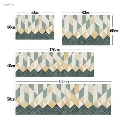 Soft Washable Kitchen Floor Mat – Anti Slip Carpet for Bedroom, Living Room, Hallway, Bathroom & Entrance Doormat