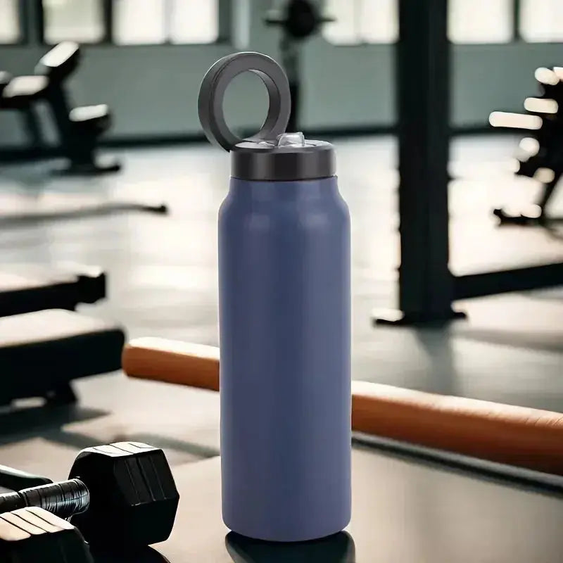 24oz Insulated Stainless Steel Water Bottle – Magnetic Lid with Phone Holder - BPA-Free - Rehmiar