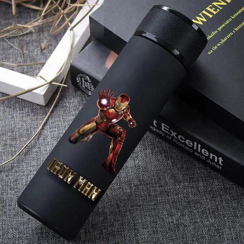 304 Stainless Steel Superhero Insulated Thermos with Cup – Cartoon Vacuum Water Bottle - Rehmiar