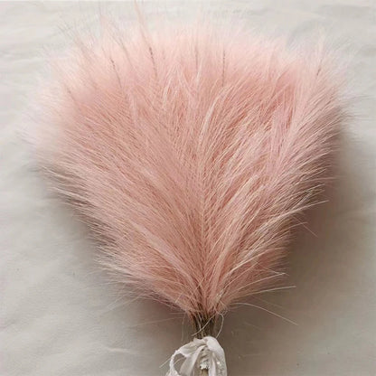 Fluffy Pampas Grass Boho Decor Artificial Flower - Rehmiar