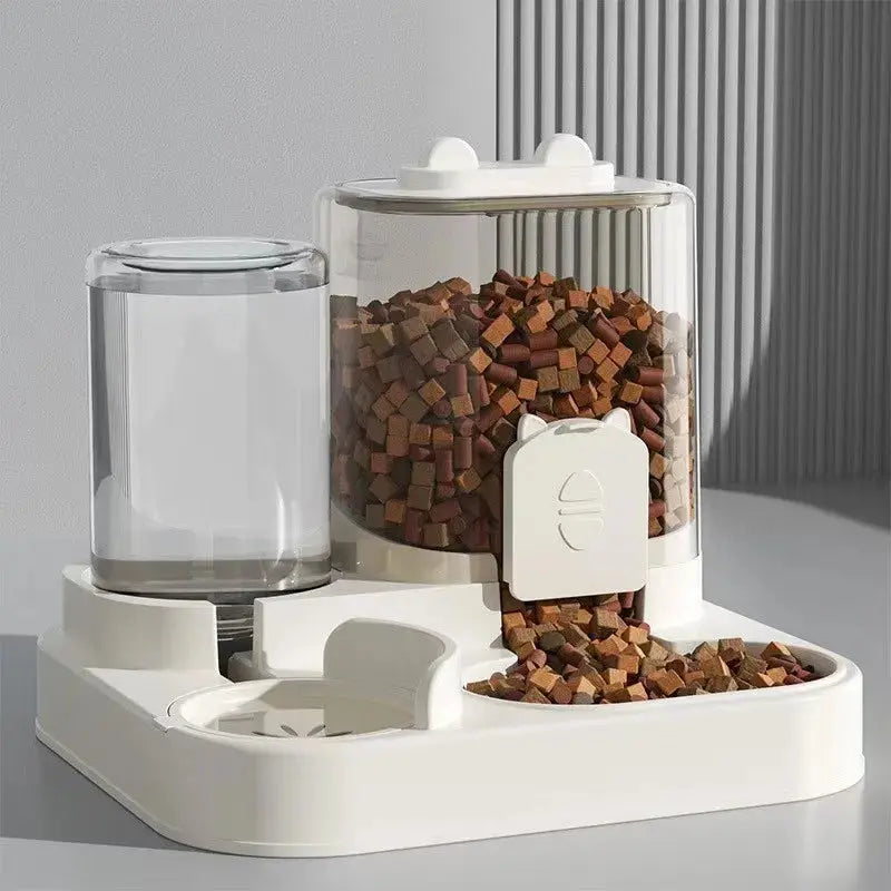 Automatic Pet Feeder with Water Fountain – Large Capacity Dog & Cat Food Dispenser - Rehmiar