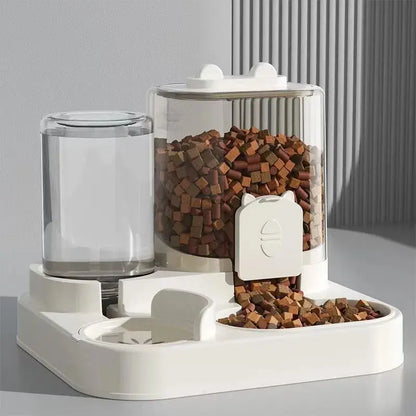 Automatic Pet Feeder with Water Fountain – Large Capacity Dog & Cat Food Dispenser - Rehmiar