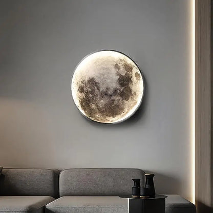 LED Wall Light Remote Dimming Moon Earth Wall Light - Rehmiar