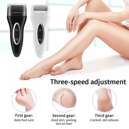 Electric Foot Grinder – Automatic Pedicure Tool for Removing Dead Skin, Calluses & Thick Leather, Gentle Exfoliation with 2 Speeds - Rehmiar