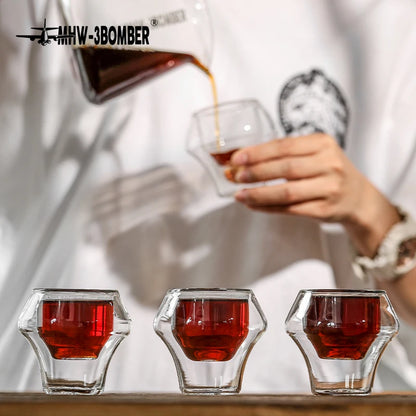 Double Wall Glass Espresso Cups - Rehmiar