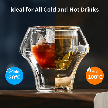 Double Wall Glass Espresso Cups - Rehmiar