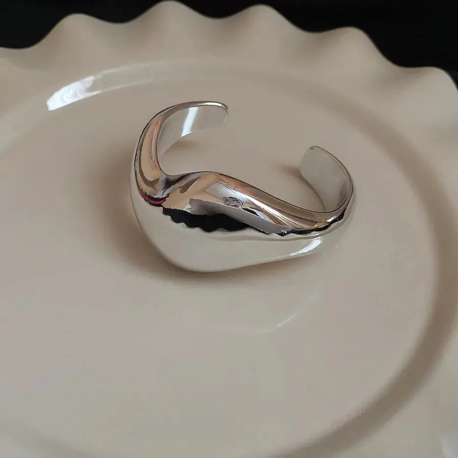 Vintage Style Irregular Geometric Twisted Open Bangles for Women jewellery - Rehmiar