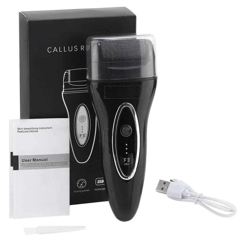 Electric Foot Grinder – Automatic Pedicure Tool for Removing Dead Skin, Calluses & Thick Leather, Gentle Exfoliation with 2 Speeds - Rehmiar