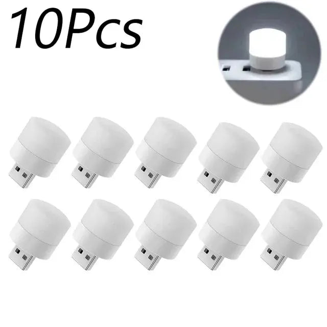 Mini USB LED Night Light – Warm White Eye-Care Reading & Night Lamp - Rehmiar