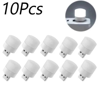 Mini USB LED Night Light – Warm White Eye-Care Reading & Night Lamp - Rehmiar