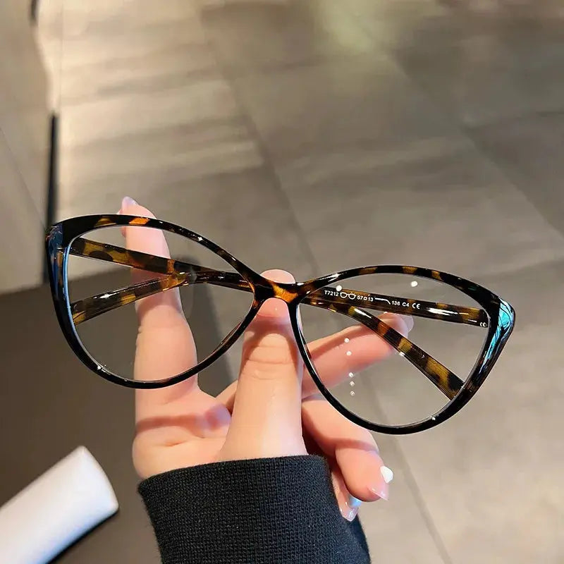 Cat Eye Anti Radiation Glasses For Women/Men Replaceable Lens - Rehmiar