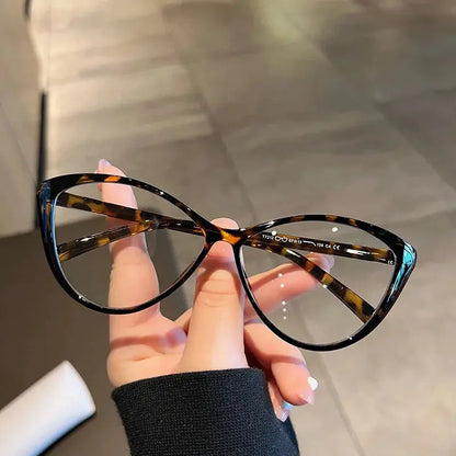 Cat Eye Anti Radiation Glasses For Women/Men Replaceable Lens - Rehmiar