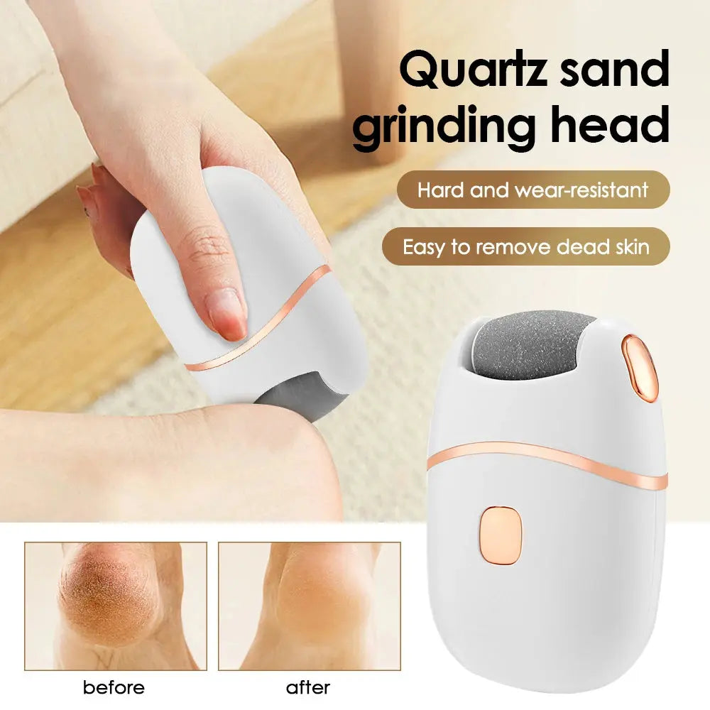 Electric Foot Grinder – Automatic Pedicure Tool for Removing Dead Skin, Calluses & Thick Leather, Gentle Exfoliation with 2 Speeds - Rehmiar