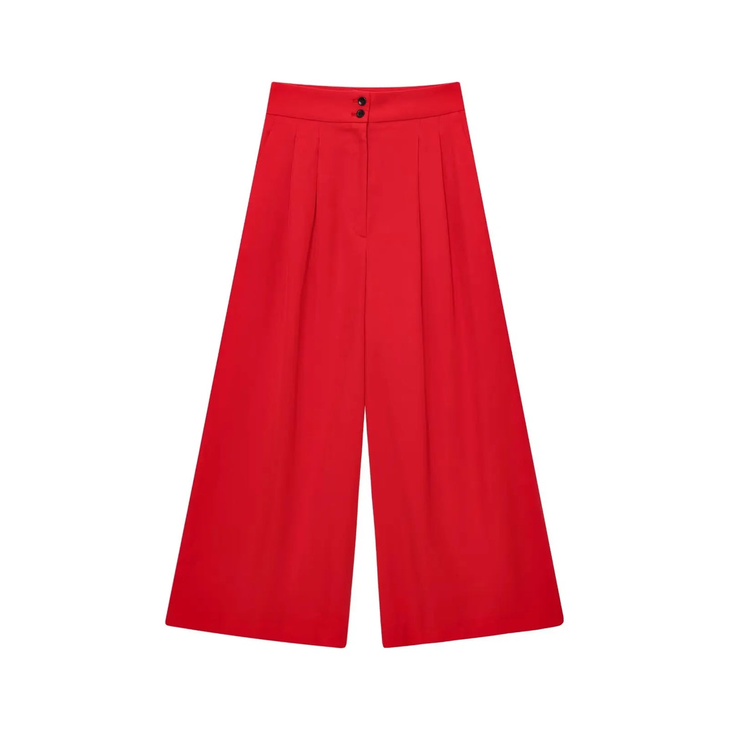 Women's Trouser Suits Sleeveless V-Neck Top with Belt Straight Pants Sets - Rehmiar