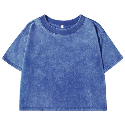 Soft Cotton Solid Colour Slim Washed Fashion T-Shirt - Rehmiar