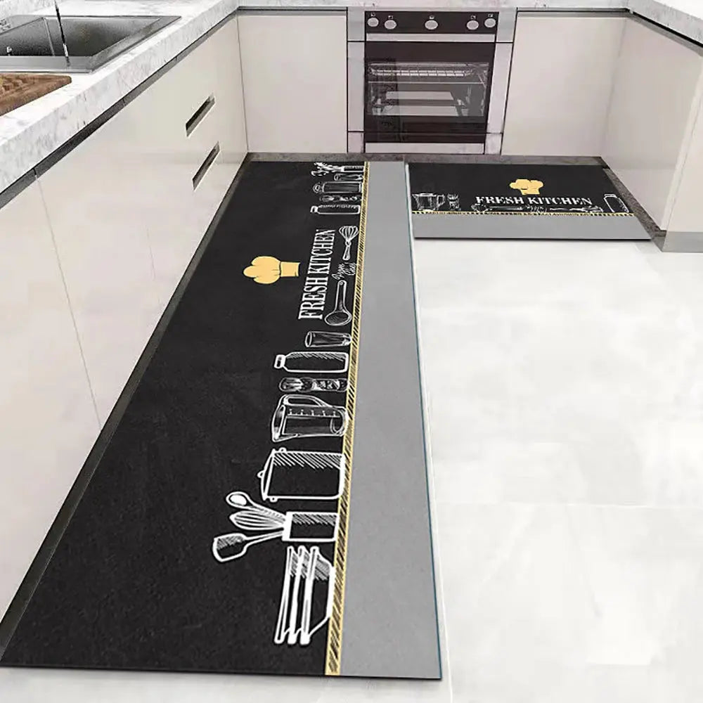 Soft Washable Kitchen Floor Mat – Anti Slip Carpet for Bedroom, Living Room, Hallway, Bathroom & Entrance Doormat