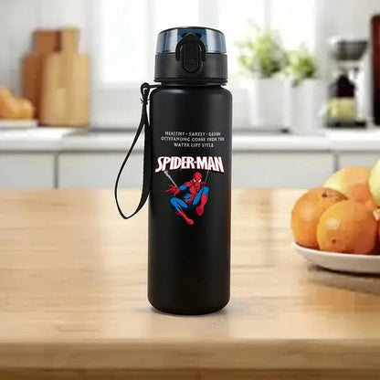 650ml Cartoon Superhero Kids Water Bottle – Portable Sports Travel Drink Cup - Rehmiar