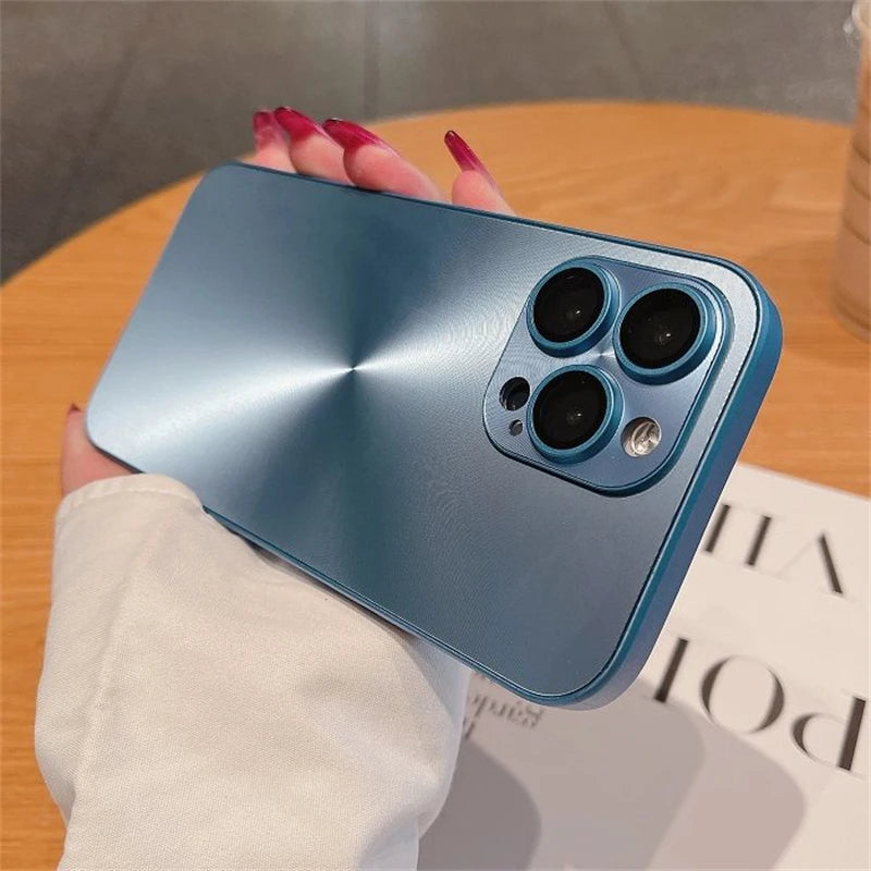 Luxury Shockproof Matte Case For iPhone 16 15 14 13 12 11 Pro Max 16 - Rehmiar