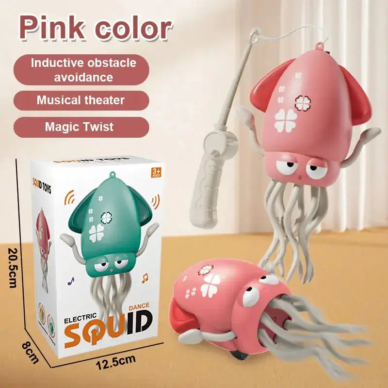Dancing Octopus Electronic Toy, Musical Crawling Pet with Automatic Obstacle Avoidance for Children Rehmiar