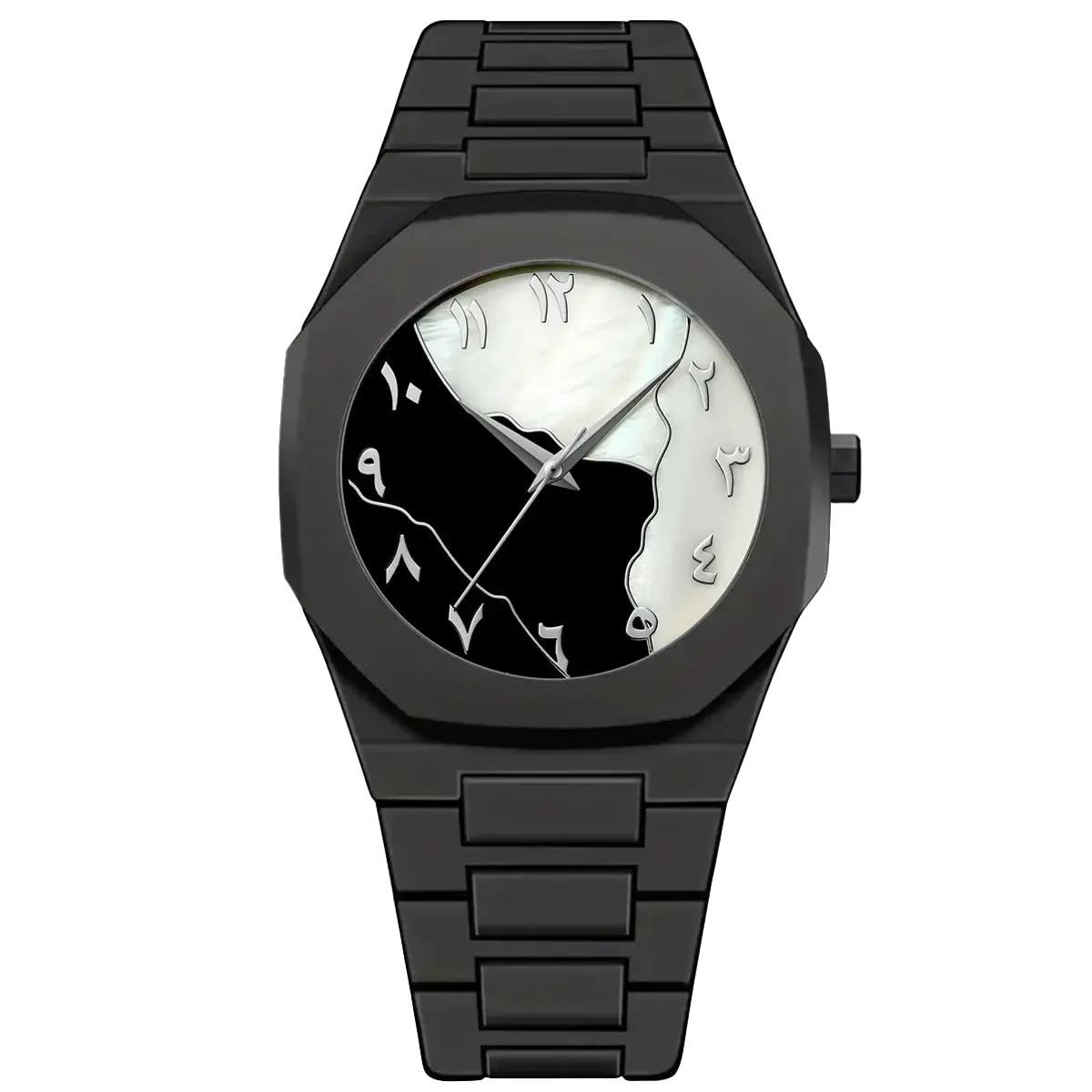 LUCKYFOX Men’s Graffiti Art Quartz Watch – Trendy Luxury Street Style Timepiece - Rehmiar