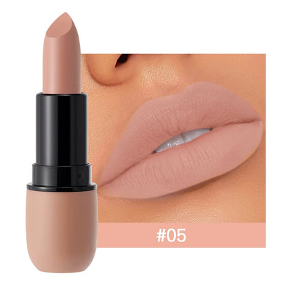 6-Color Matte Lipstick, Velvet Lip Colour, Smooth, Waterproof, Long-Lasting Lip Makeup - Rehmiar