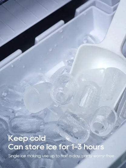Automatic Ice Maker Machine – Self-Cleaning Portable Ice Maker for Kitchen, Office, Bar & Party, 50Hz/60Hz