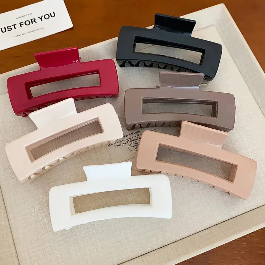 2025 New Soft Silicone Hair Claw Clips for Women Non Fragile Bendable Shark Clip Anti Drop Hairpin Headgear Does Not Hurt Hair - Rehmiar