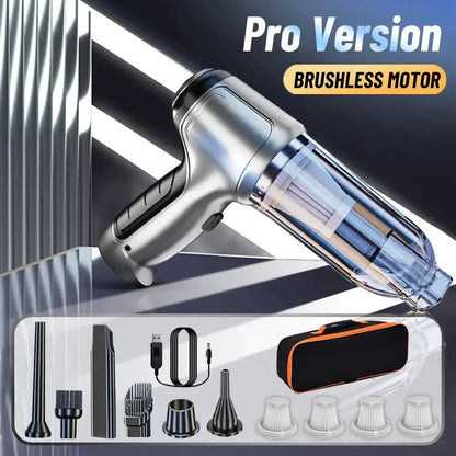 Portable Wireless Car Vacuum Cleaner – Multifunctional Powerful Handheld Strong Suction Cleaner - Rehmiar