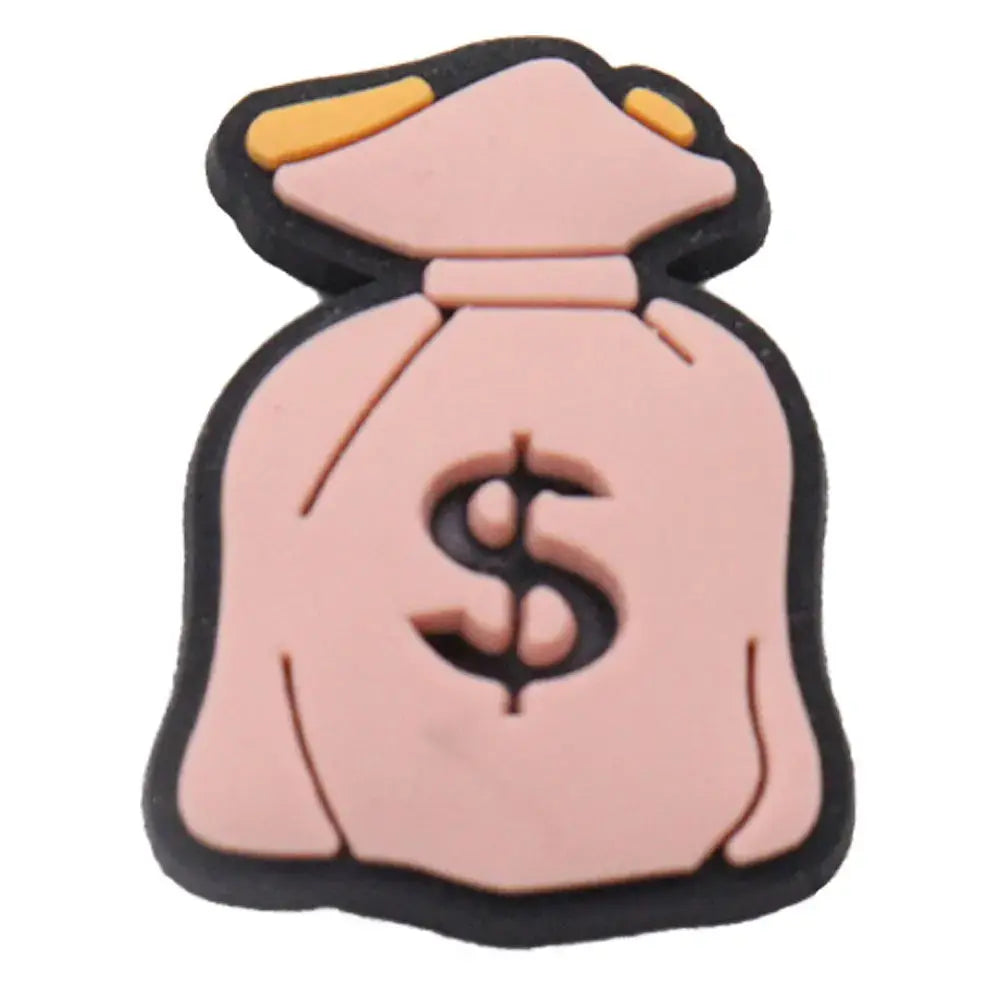 Cool PVC Shoe Charms for Clogs – Gun, Money, Wine & Flag Decorative Buckles - Rehmiar