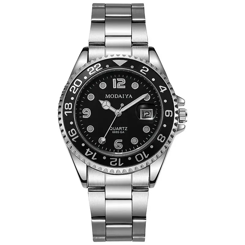 Men's Luxury Quartz Watch with Date – Classic Stainless-Steel Business & Casual Style - Rehmiar
