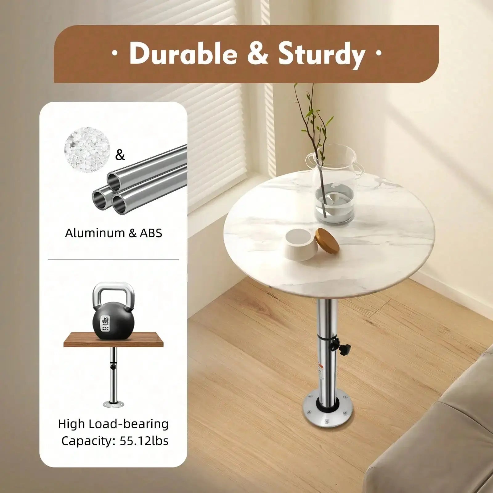 Adjustable Table Pedestal Stand Base - Rehmiar