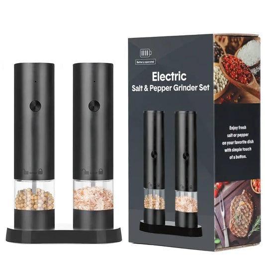 USB Rechargeable Electric Salt and Pepper Grinder – Adjustable Coarseness, Large Capacity Auto Spice Mill for Kitchen Cooking