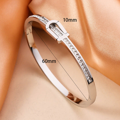 Gold Plating Exquisite Stainless Steel Bracelet Fashion Bracelet & - Rehmiar